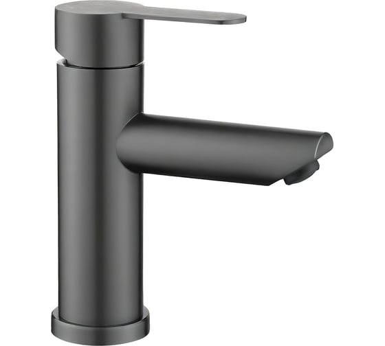 Изображение товара Смеситель для умывальника ARGOTECH SOLO, Ø35, нержавеющая сталь, графит 44833