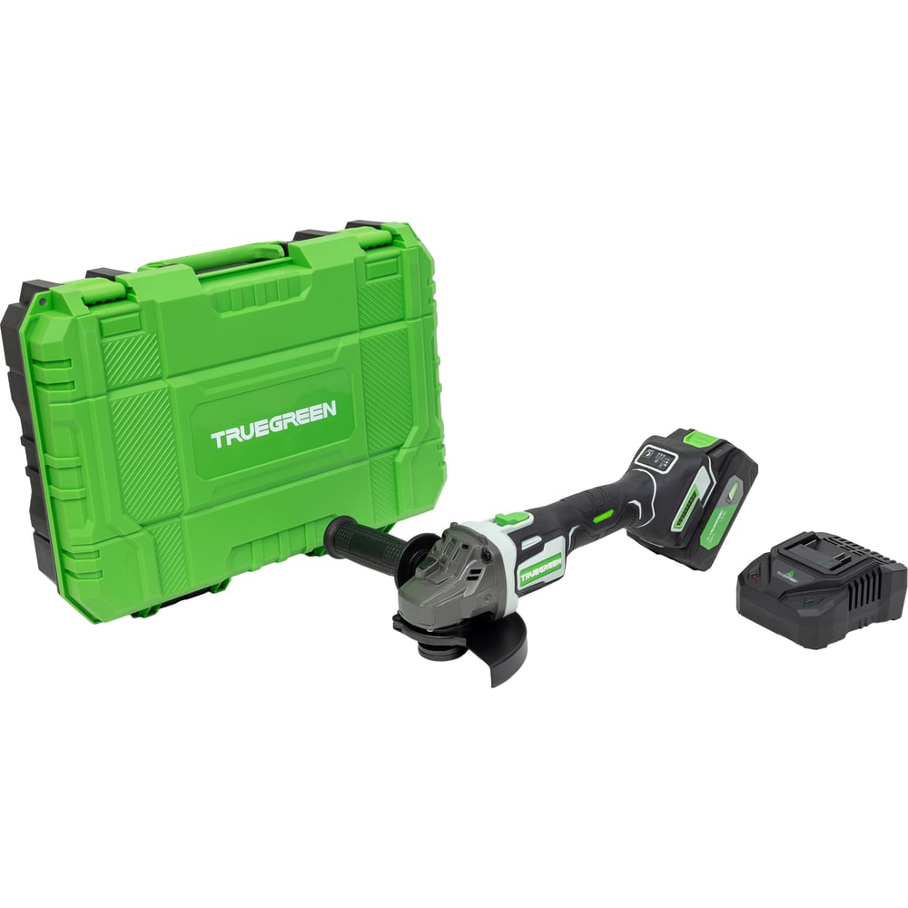 Изображение товара Аккумуляторная угловая шлифмашина TRUEGREEN TG4C109 20 В, диаметр 125 мм Изображение товара Аккумуляторная угловая шлифмашина TRUEGREEN TG4C109 20 В, диаметр 125 мм