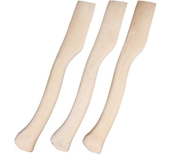 Изображение товара Набор топорищ KRAFTAIR для топора 3 шт из отборной березы топорище А0 410 мм-3шт