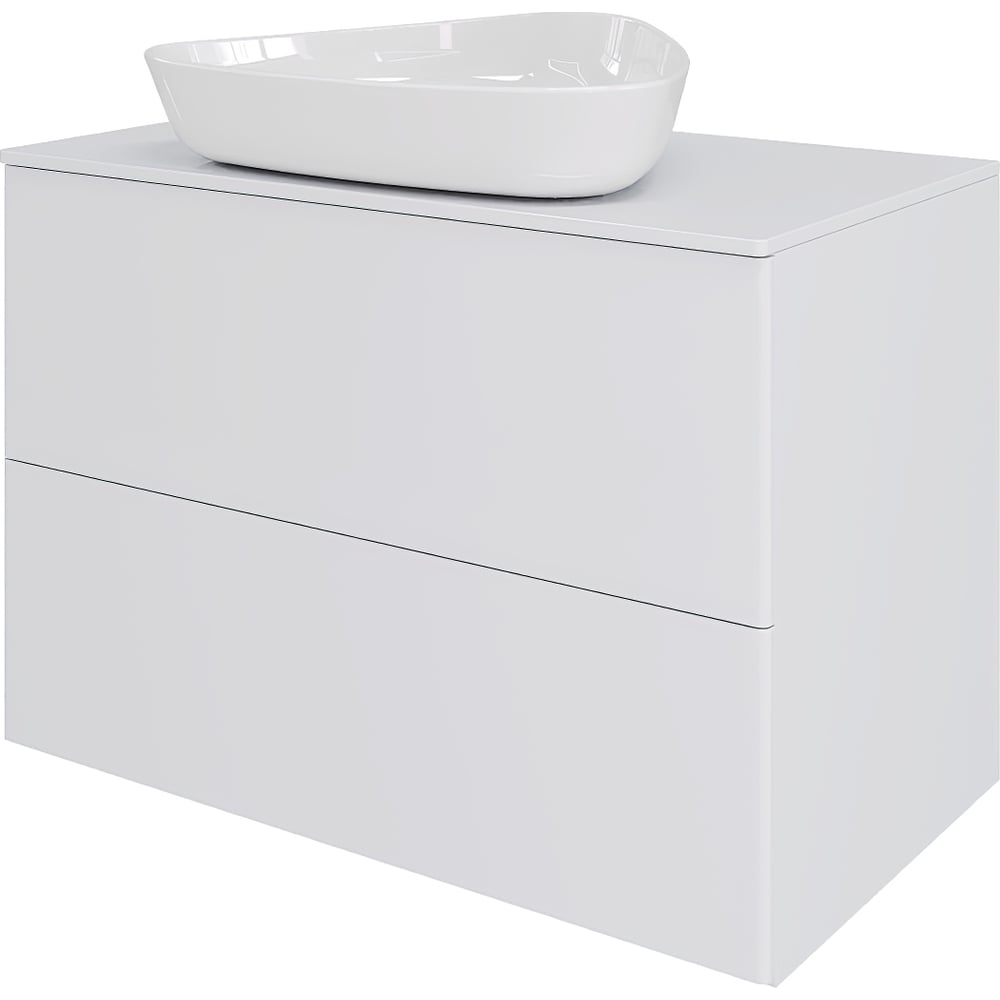 Изображение товара Тумба с раковиной подвесная Orange Otto 75 см белый глянец