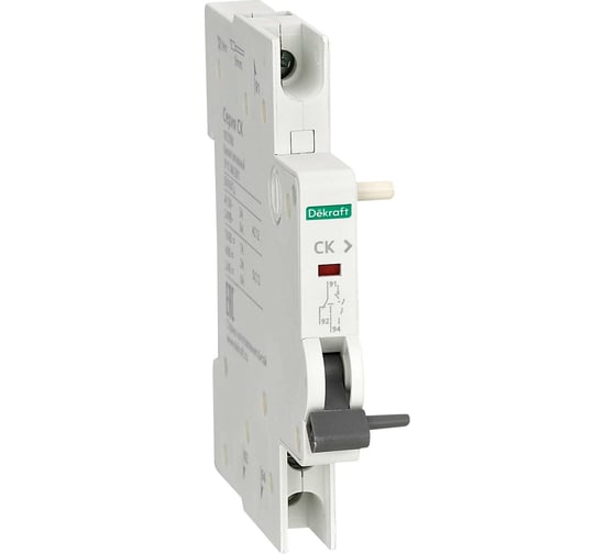 Изображение товара Контакт сигнальный Dekraft СК-201 AC-12：Ue/Ie:AC415В/3A, AC240В/6A DC-12: Ue/Ie:DC130В/1A, DC48В/2A, DC24В/ 18127DEK
