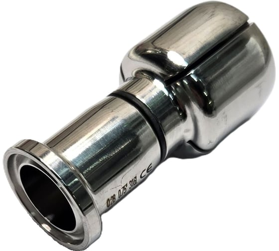 Изображение товара Головка моющая эллипсоидная ТПК «Московия» ТПК Московия кламп, Q28-ЭК0,75-316L (Х25) Q28-ЭК0,75"