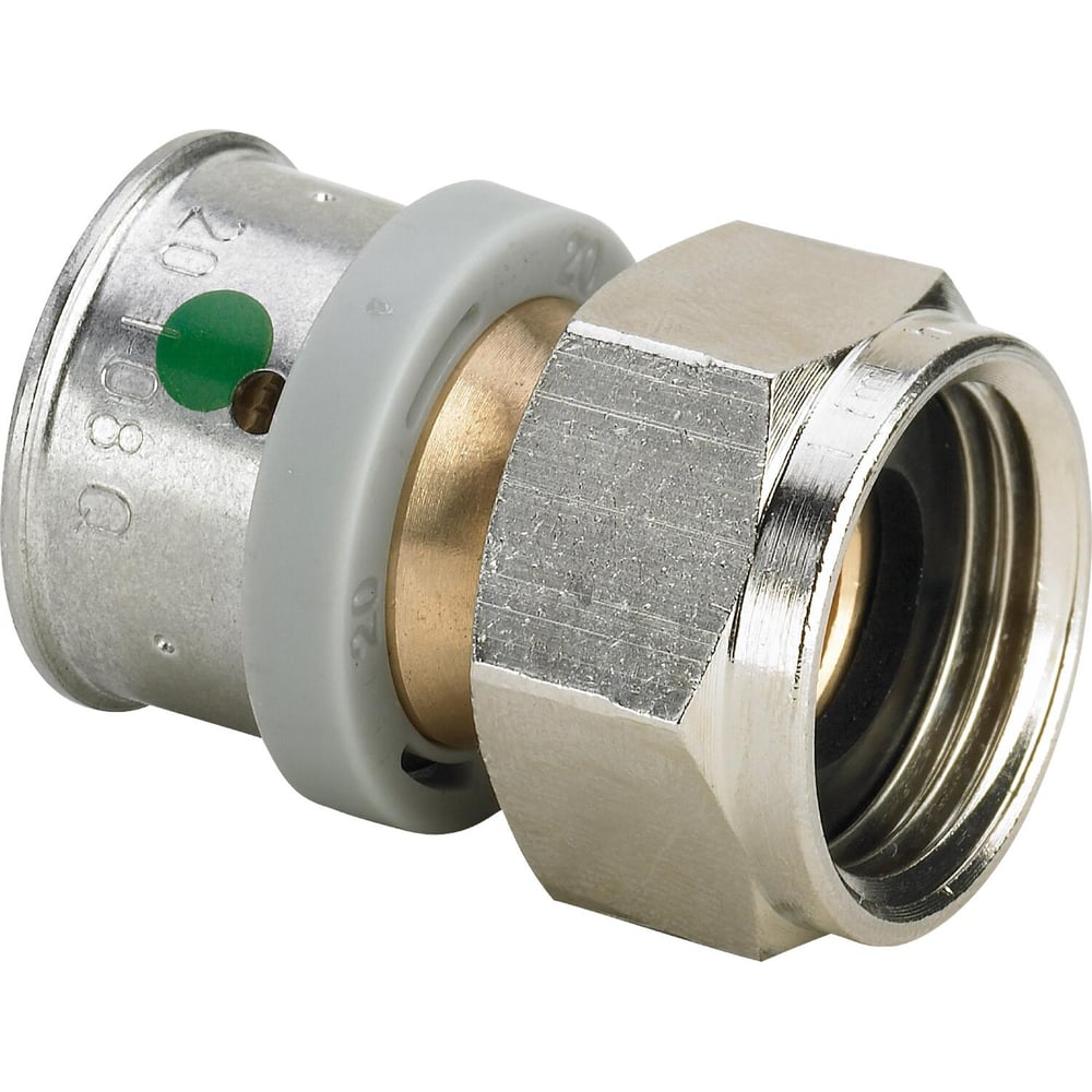 Изображение товара Муфта пресс Viega Pexfit Pro ф16 3/4 внутренняя бронза с накидной гайкой