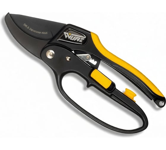 Изображение товара Секатор WURZ с храповым механизмом с масленкой (200мм) (1/10), 6117