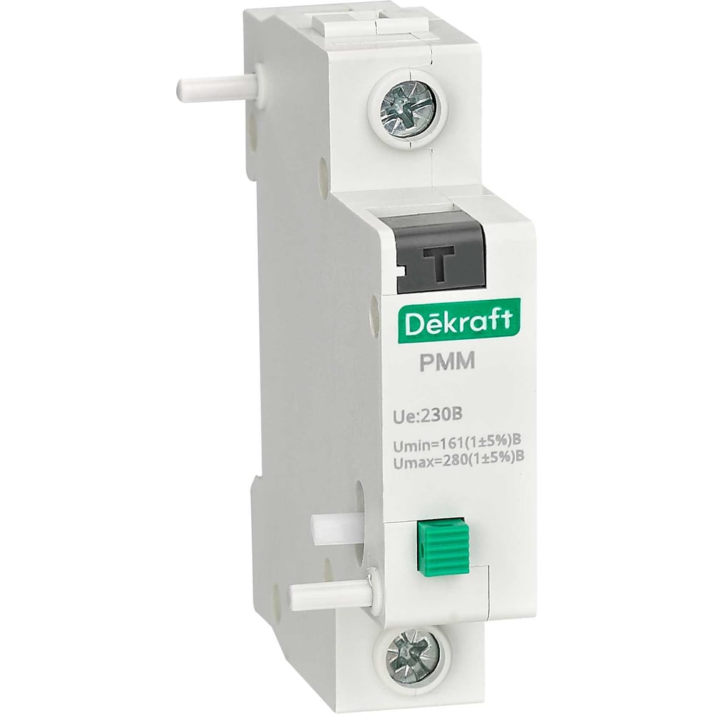 Изображение товара Расцепитель максимального-минимального напряжения Dekraft Umin=161В Umax=280В РММ-201 18132DEK