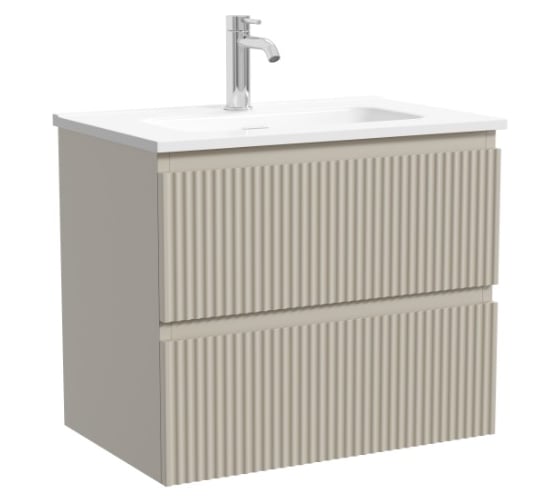 Изображение товара Тумба подвесная Sancos Snob R 590х390х500, c двумя ящиками оснащенными доводчиками, Beige Soft SNR60/39CE