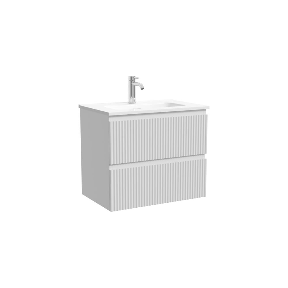 Изображение товара Подвесная тумба для ванной с двумя ящиками Bianco Sancos Snob R 590х390х500