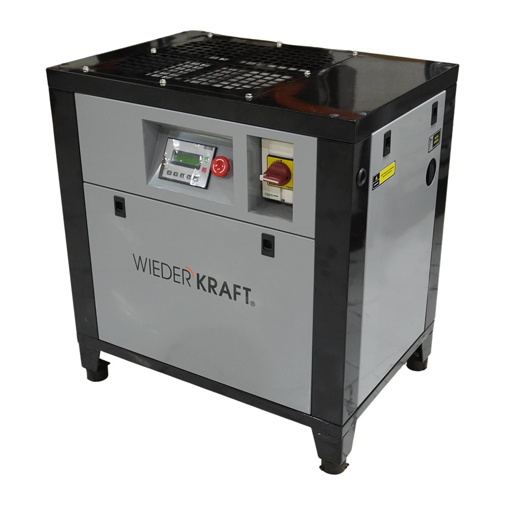 Изображение товара Компрессор винтовой WIEDERKRAFT 1000л/мин, 10 бар, 7.5кВт, 380в WDK-SG7510