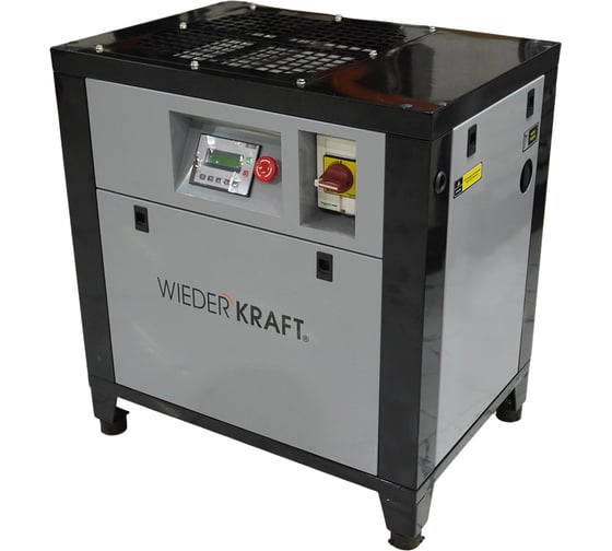 Изображение товара Компрессор винтовой WIEDERKRAFT 1000л/мин, 10 бар, 7.5кВт, 380в WDK-SG7510