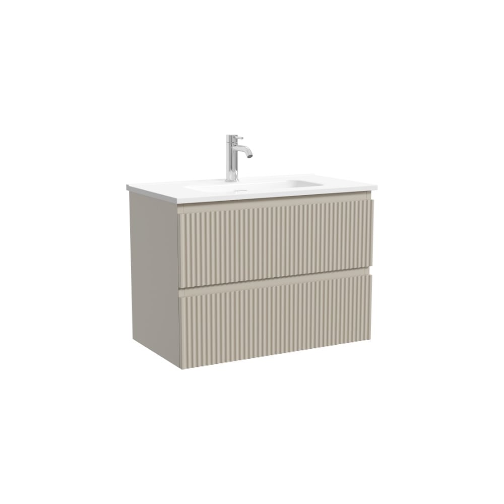 Изображение товара Тумба подвесная Sancos Snob R 690х390х500 с двумя ящиками Beige Soft