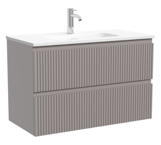 Изображение товара Тумба подвесная Sancos Snob R 790х390х500, c двумя ящиками оснащенными доводчиками, Doha Soft SNR80/39SM