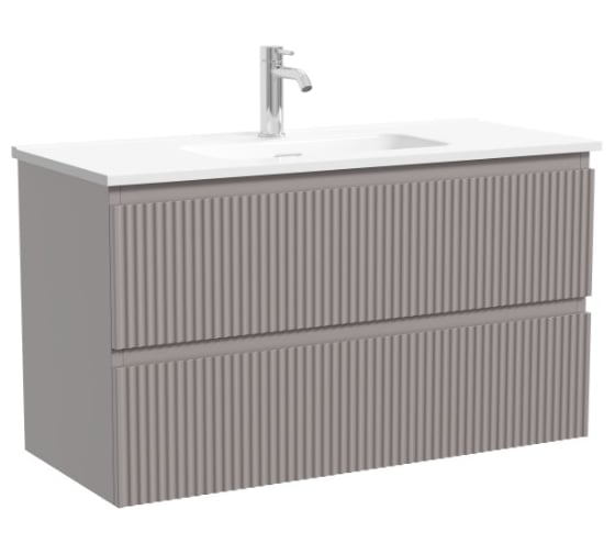 Изображение товара Тумба подвесная Sancos Snob R 890х390х500, c двумя ящиками оснащенными доводчиками, Doha Soft SNR90/39SM