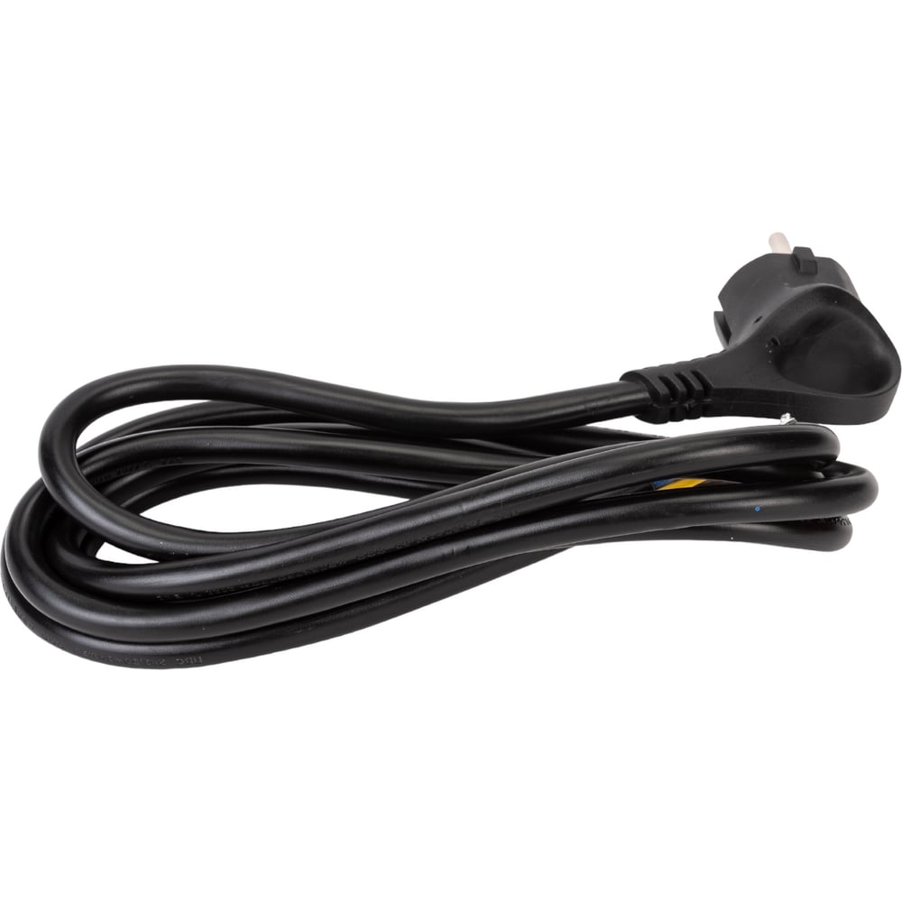 Сетевой шнур ЭРА, цвет черный Б0048707 U-3x1,5-2m-B - фото 1