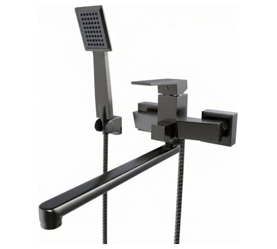 Изображение товара Смеситель для ванны и раковины MIXLINE 35k ML20-02GR Quadro ГРАФИТ 557900