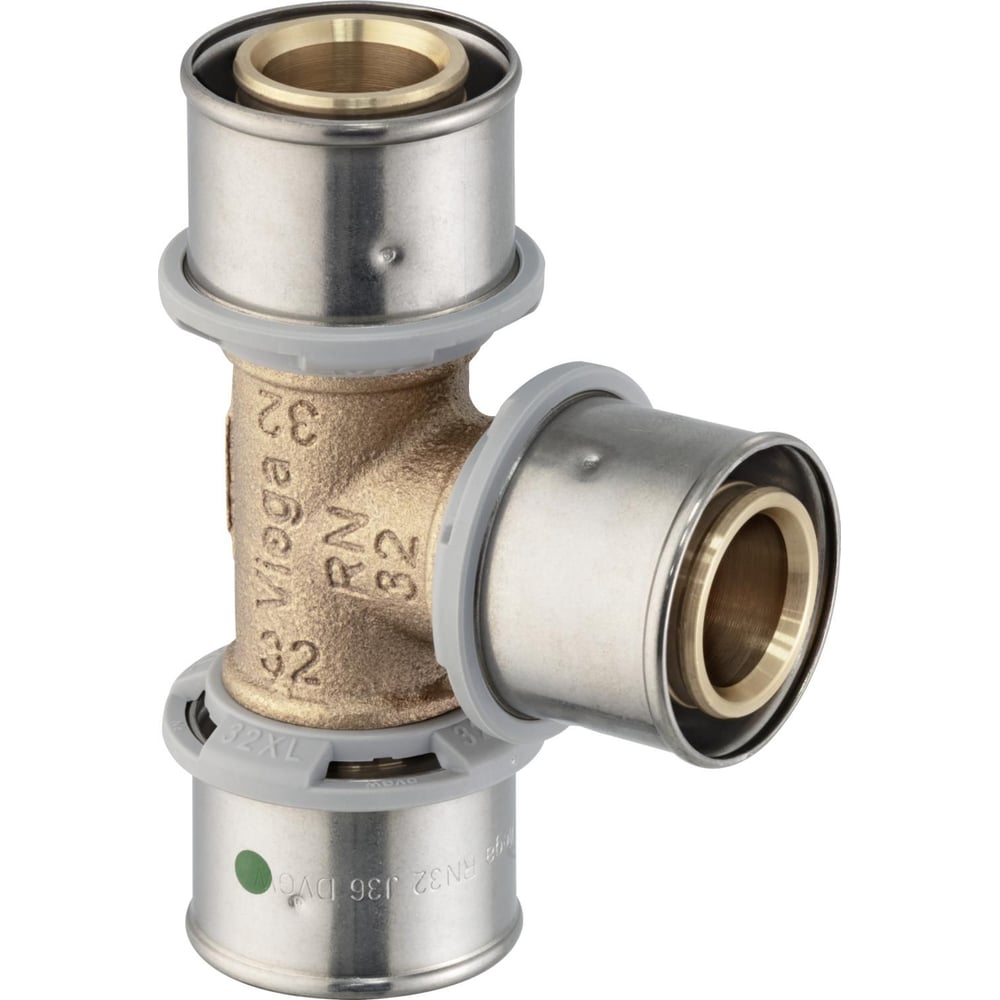 Изображение товара Тройник пресс Viega Pexfit Pro ф32- 32-32 бронза 588014