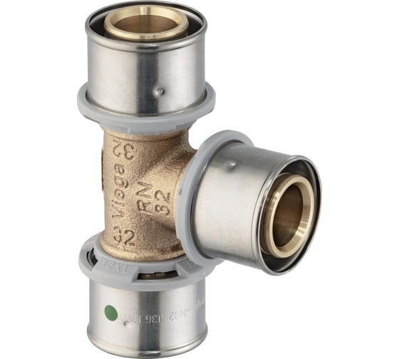 Изображение товара Тройник пресс Viega Pexfit Pro ф32- 32-32 бронза 588014