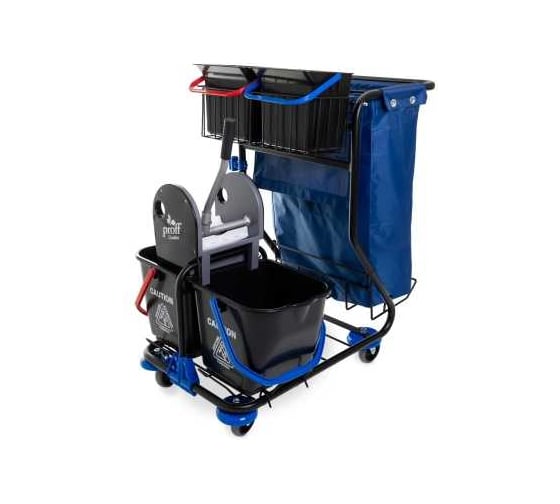 Изображение товара Тележка многофункциональная Proff Comfort с ведрами 2х25л, 2х6л, отжимом и держателем для мешка 525650