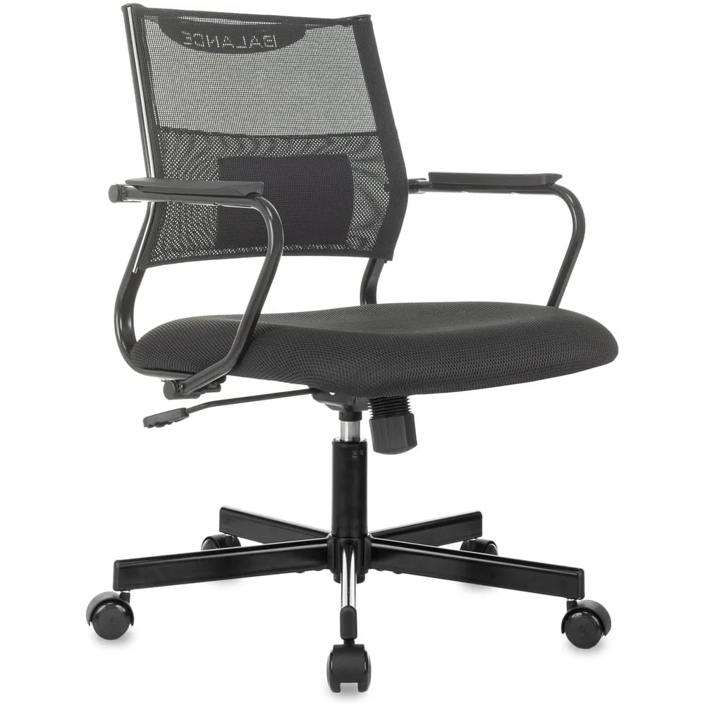 Изображение товара Кресло офисное Бюрократ CH Balance-Low черное с регулировкой высоты и поясничным упором