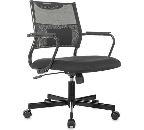 Изображение товара Кресло Бюрократ CH Balance-Low черный Elastic-102 TW-11 сетка/ткань низк.спин. крестов. металл черны 2094000