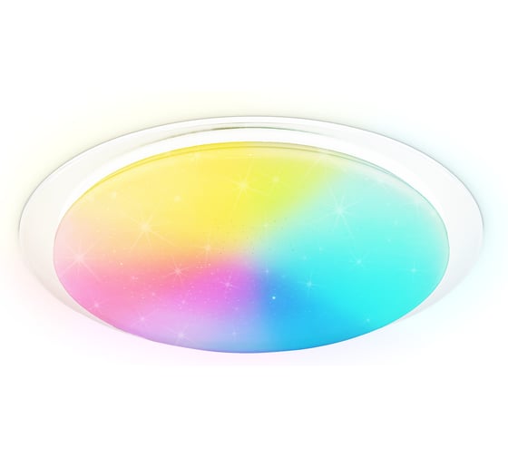 Изображение товара Светильник светодиодный Ambrella Light RGB с пультом WH белый IP20 42W 3000-6500K+RGB (ПДУ ИК) FZ770