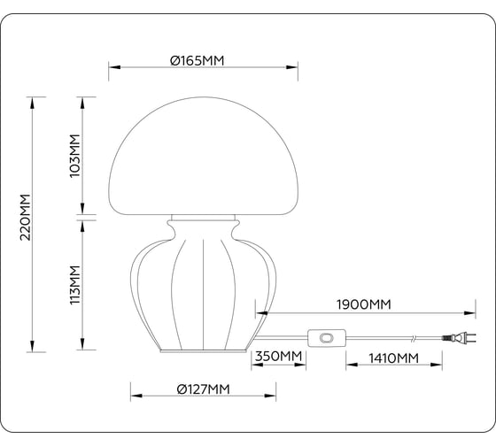 Изображение товара Светильник настольный Ambrella Light CF WH кофе белый G9 max 28W LH53247