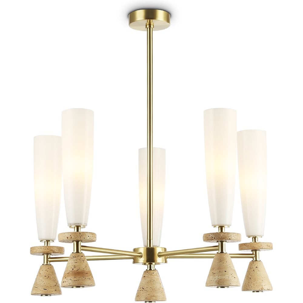 Изображение товара Светильник накладной на штанге Ambrella Light GD WH золото белый 5 ламп G9 28W