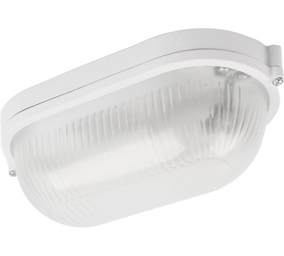 Изображение товара Светильник FERON НБП 04-60-001 212х105х80мм, E27 max 60 Вт, алюм., стекло, IP54, белый 53170