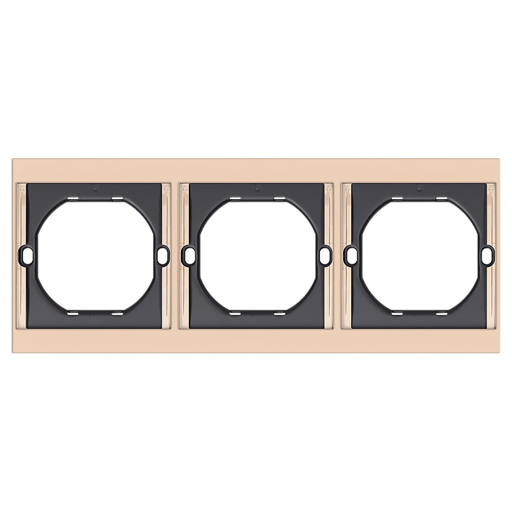 Изображение товара Рамка 3-местная SMARTBUY шампань для кабельных систем
