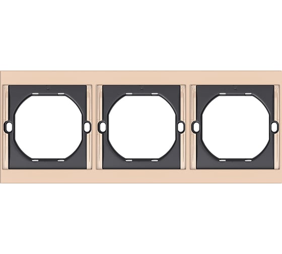 Изображение товара Рамка 3-местная SMARTBUY шампань акрил Альтаир SBE-m11ia-00-FR-3