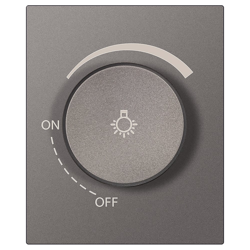 Изображение товара Светорегулятор SMARTBUY 1200Вт модульный 10А графит IP20