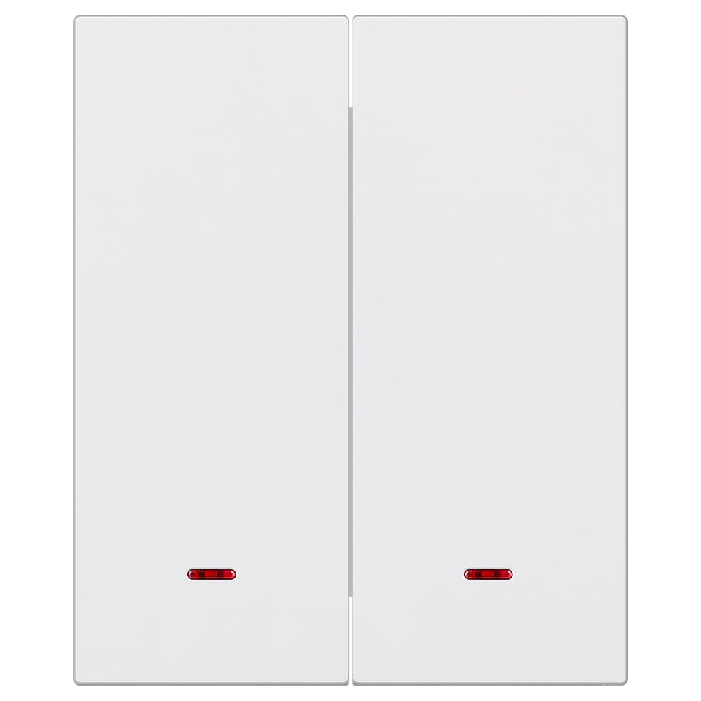 Изображение товара 2-клавишный выключатель SMARTBUY с индикатором модульный 10А для освещения белый