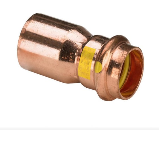 Изображение товара Медный пресс Viega муфта переходная однораструбная ф42-35 газ/вода мод.2615.1  346652