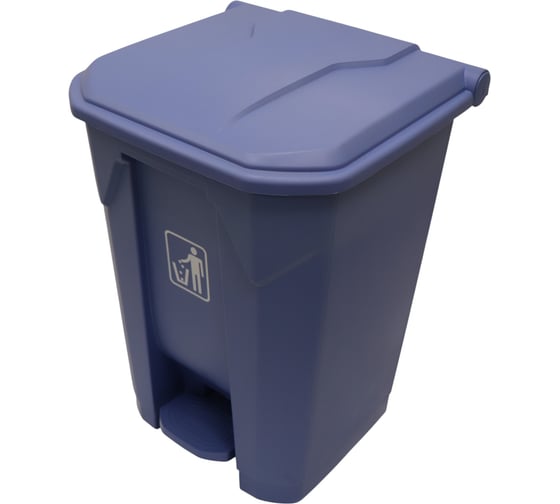 Изображение товара Бак для мусора ACG 45 л, с педалью и крышкой, синий 1030101