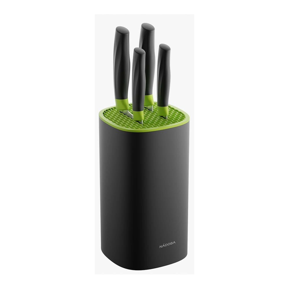 Изображение товара Набор из 4 кухонных ножей серии OLIVIA NADOBA 724522 с подставкой