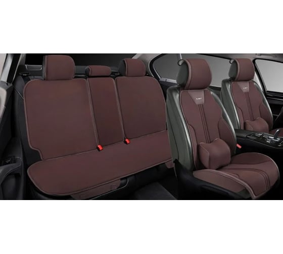 Изображение товара Накидки PSV Tiger (Темно-Коричневый), комплект на весь салон, лен 139184