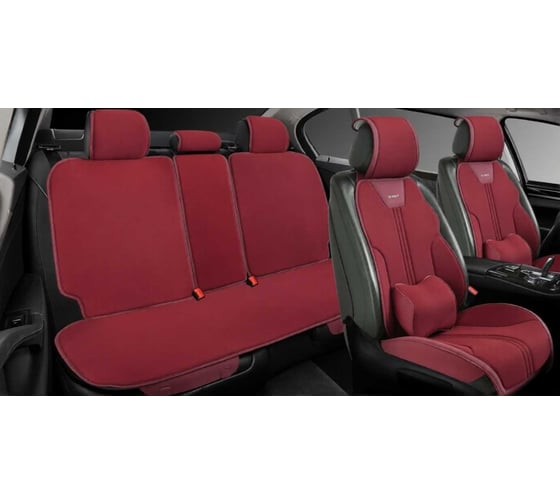 Изображение товара Накидки PSV Tiger (Бордовый), комплект на весь салон, лен 139180