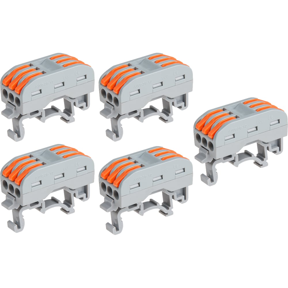 Изображение товара Клемма соединительная проходная Юпитер СК-223D 2,5 мм² 5 шт