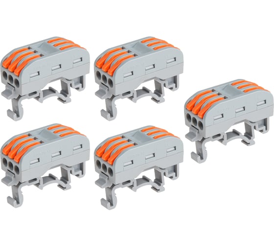 Изображение товара Клемма соединительная проходная Юпитер СК-223D 2,5 мм² 5 штук (JPZ2-7201-14-5) ЦЗ-0002062500