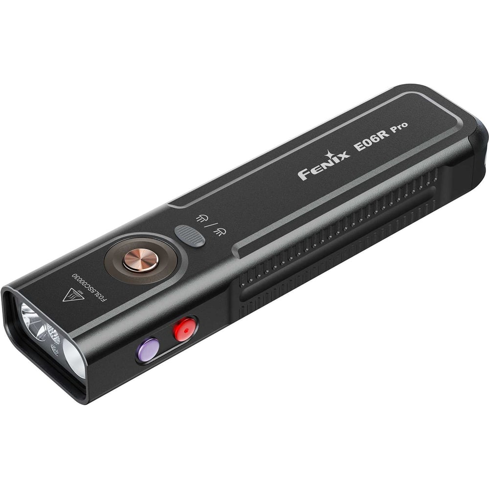 Изображение товара Фонарь Fenix E06R Pro черный - профессиональный карманный фонарь с высоким световым потоком