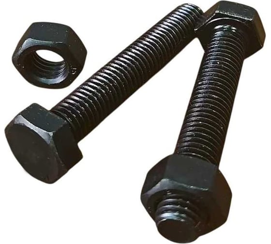 Изображение товара Болт 23 Болта высокопрочный с гайкой 8х20 DIN933 к.п.12.9 черный, 10 шт П0000027460/2000000609805ф10