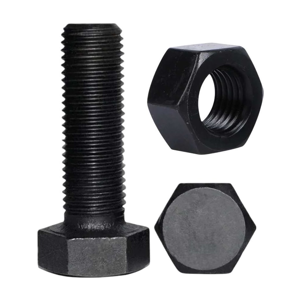 Изображение товара Высокопрочный болт 8х40 DIN933 с гайкой, класс 12.9, сталь