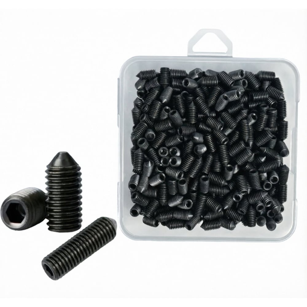 Изображение товара Винт гужон М6x12 мм 12.9 DIN914, 400 шт в органайзере