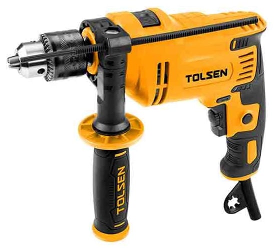 Изображение товара Дрель ударная TOLSEN Industrial 850 Вт, 13 мм, 0-3000 об/мин, 0-48000 уд/мин, 220 В 79506