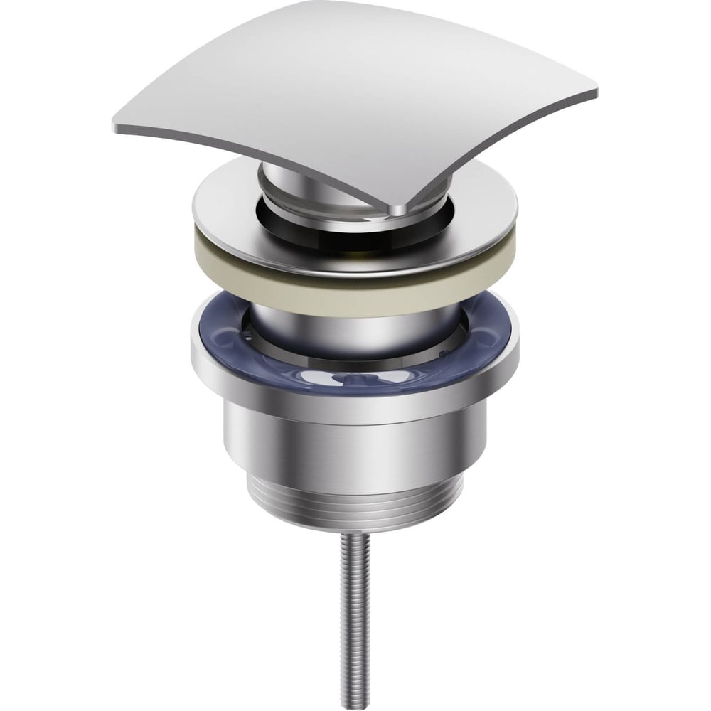 Изображение товара Клапан донный для раковины Wonzon Woghand брашированный никель WW-88SS13-BN