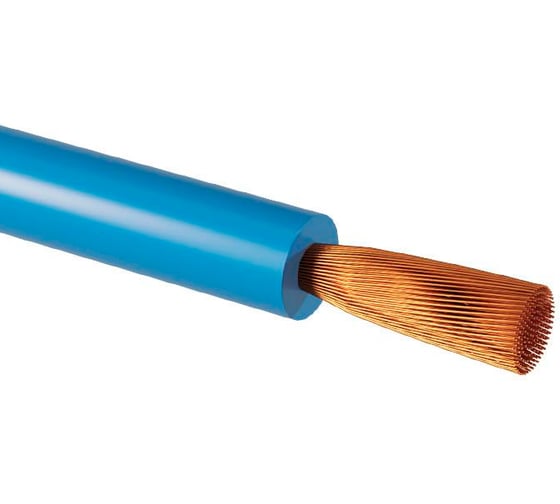 Изображение товара Провод монтажный НВ АО "ЗАВОД "ЧУВАШКАБЕЛЬ" 0,50 4 600 голубой (100 м) Чувашкабель ГОСТ ПR1070NД00000A1