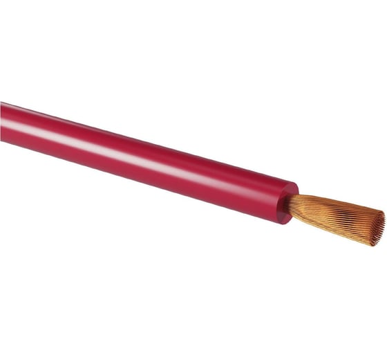 Изображение товара Провод электрический силовой ПуГВ АО "ЗАВОД "ЧУВАШКАБЕЛЬ" 1х0,50 красный (50 м) Чувашкабель ГОСТ ПF1120NК0000002