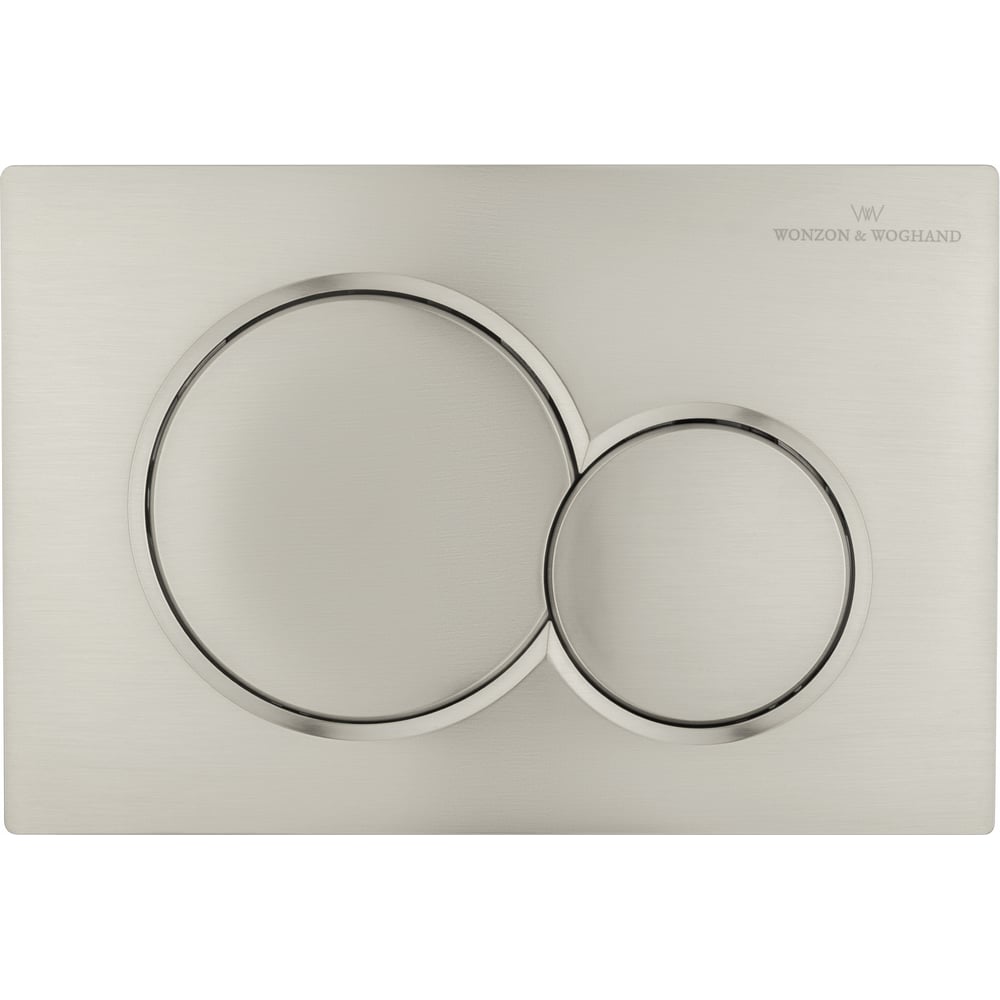 Изображение товара Кнопка смыва для инсталляции Wonzon Woghand механическая никель WW-IB232-BN