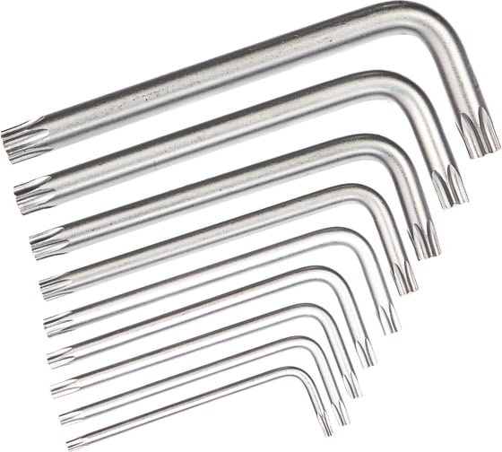 Изображение товара Комплект угловых ключей TORX Jonnesway H07M09S