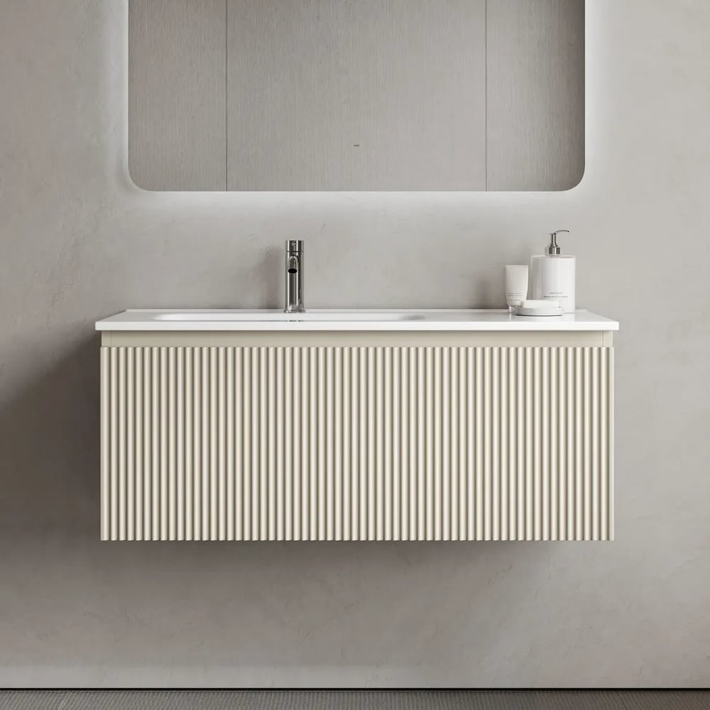 Π’ΡΠΌΠ±Π° ΠΏΠΎΠ΄Π²Π΅ΡΠ½Π°Ρ Sancos Snob R 1.0, 995Γ445Γ406 ΠΌΠΌ, Ρ ΠΎΠ΄Π½ΠΈΠΌ ΡΡΠΈΠΊΠΎΠΌ Ρ Π΄ΠΎΠ²ΠΎΠ΄ΡΠΈΠΊΠ°ΠΌΠΈ, Beige Soft SNR1.0100LCE