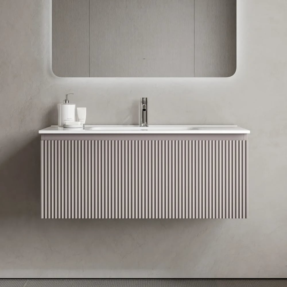 Изображение товара Подвесная тумба Sancos Snob R 1.0 995×445×406 мм с ящиком серый дизайн